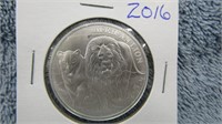 2016 REPUBLIC CONGO AFRICAN LION SILVER COIN