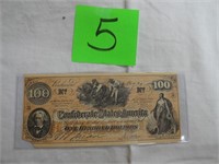 Confederate Money - $100 Bill - Unverified