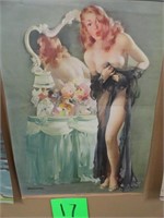 Vintage Pin Up Girl Poster