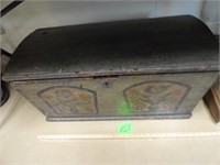 Vintage Painted Wood Chest
