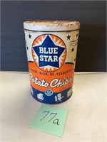 Blue Star Potato Chips Tin