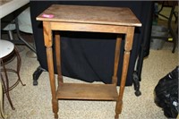 Small Wooden Side Table 19½" x 14" x 28" tall
