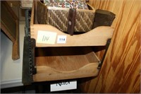 Metal Cast air grate; (2)Wood paper divider shelf