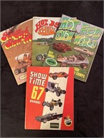 4 - vintage Hot Rod show magazines