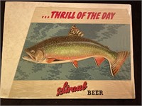 Vintage Straub Beer cardboard advertisement