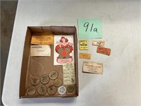 Local Wisconsin Wood Bar Tokens & Advertising