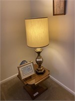 Pair of brass table lamps