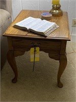 Modern oak end table