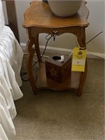 Modern oak end table