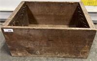 Wooden box 26 1/2” W x 21” deep x 13” tall