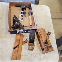 Wood Planes, Pipe Cutter, Old Tools