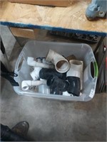 Tray lot of PVC Fittings assortment of sizes