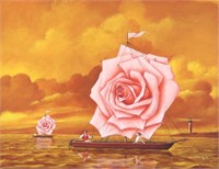 Rafal Olbinski "Mirror of the Sea"  Painting
