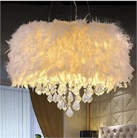 NEW 16X9 ROUND FEATHER DINING/FOYER LIGHT