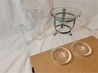 Center Piece stand, Candle holders, coasters