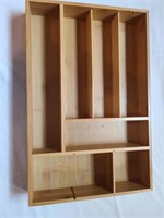 Bamboo drawer organizer