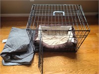 Small dog crate with cover