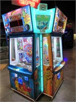 DC SUPER HEROS COIN PUSHERS, 4 PLAYER BY NAMCO