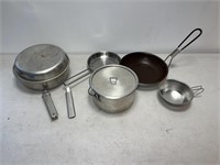 Camping pots and pans