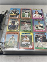 70’s baseball cards in a binder