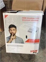 HSM shred star X 10 document shredder