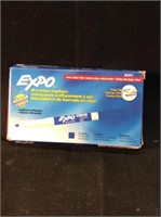 Expo  12 blue fine tip markers