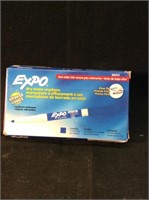 Expo  12 blue fine tip markers