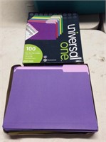 Universal one top tab file folders letter-size