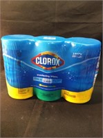 Clorox disinfecting wipes three pack