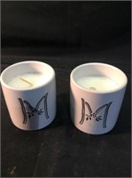2 M  One wick candles