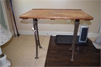 Very Old School Desk wood/metal