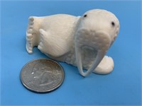 Daniel Silook RARE ivory carving of a walrus from