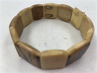 Fossilized mammoth ivory stretch bracelet