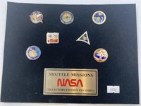 NASA collector's ed. Pin series shuttle missions #