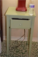 Green Side Table (1) Drawer