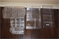 (5) Clear Acrylic Bathroom Traps