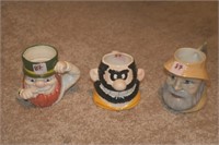 3 CARTOON MUGS