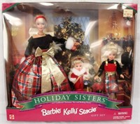 1998, Holiday Sisters Barbie, Kelly, Stacie