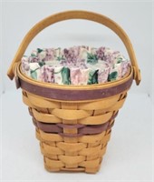 1994 Longaberger Lilac Basket w/ swivel handle