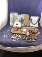 Costume Jewelry Fancy Sets + Necklaces & Earrings