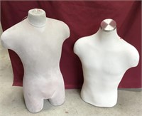 Two half body mannequins