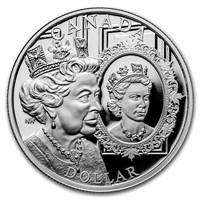 Platinum Jubilee of Queen Elizabeth Silver Dollar
