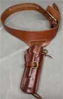 Brown Leather Gun Belt & Holster