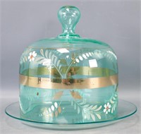 Pale Green Glass Cheese Bell