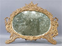 Victorian Cast Brass Dressing Mirror
