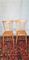 2 Pc. Wooden Chair