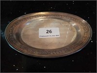 F.B. Rogers Small Silver Plated Oval Plate