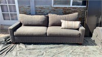 Sofa w/ throw pillow