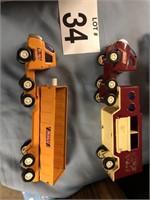 2 Buddy L Trucks
