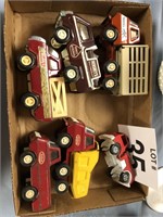 6 Toy Trucks